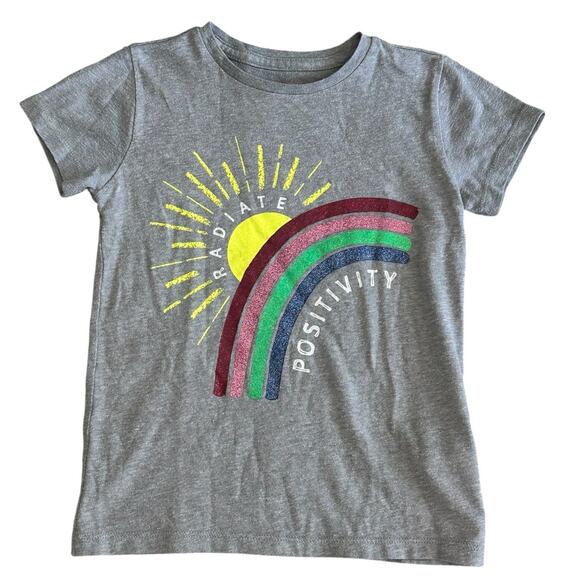 CREWCUTS Girls Rainbow Top XS 4-5y - Picture 1 of 4